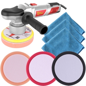 Tork Craft 800W Polisher Combo - 10 pack cloths + 3 pads