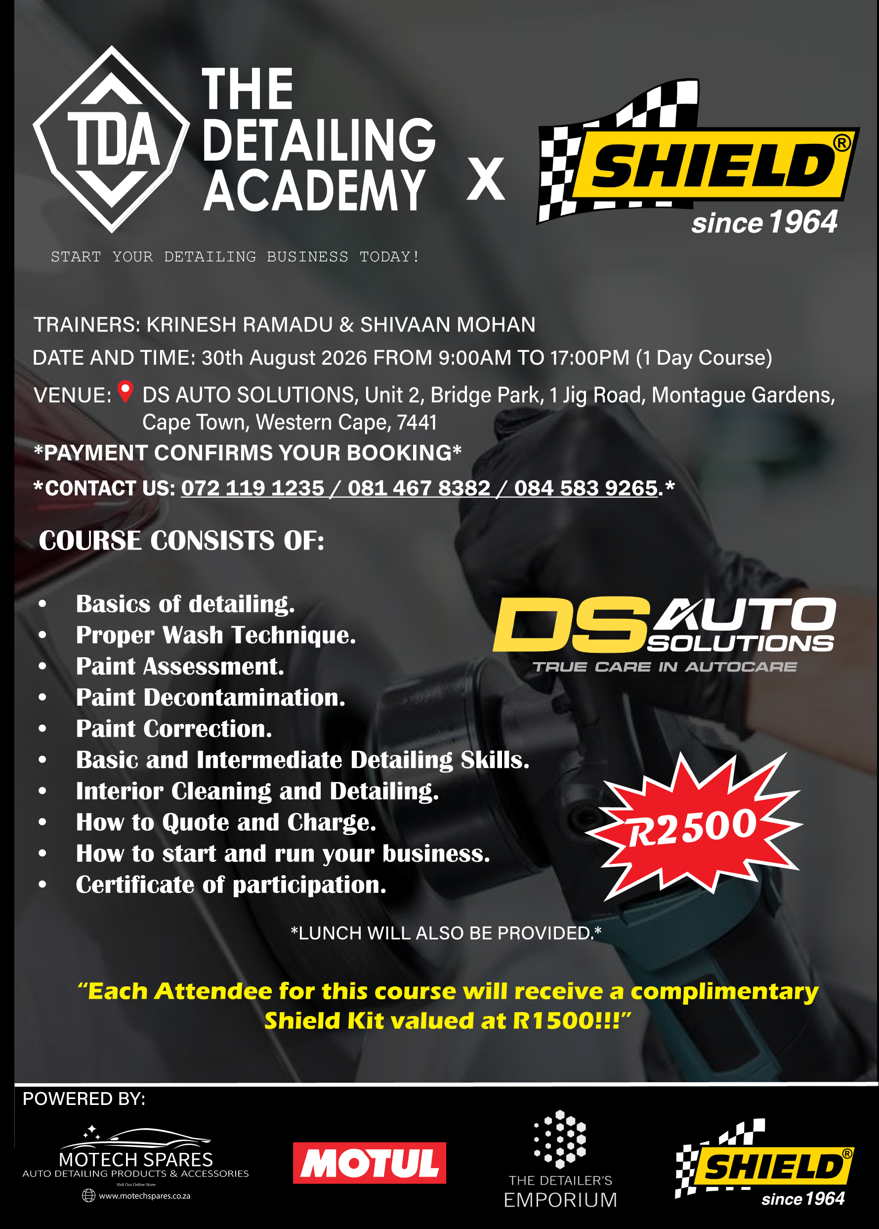 The Detailing Academy – Cape Town 30th August 2026