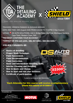 The Detailing Academy – Cape Town 29th August 2026