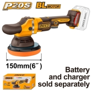 Ingco 20V Lithium-Ion Brushless 150mm Angle Polisher